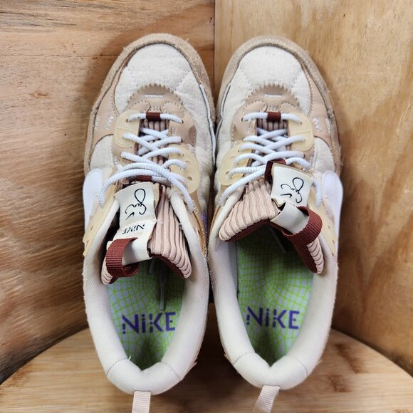 Nike Air Max 90 Futura X Serena Williams Womens Brown Sneakers Size 7.5 Shoes - Picture 6 of 9